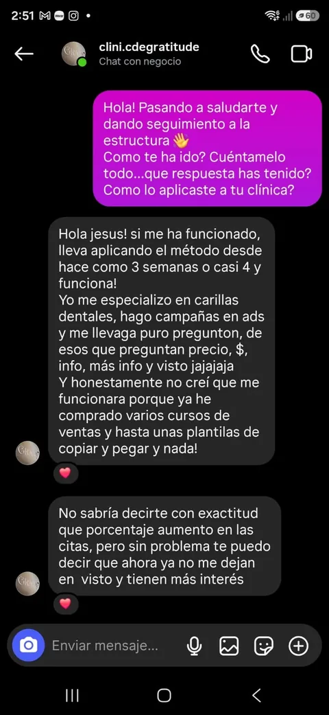 Testimonio de consultorio dental